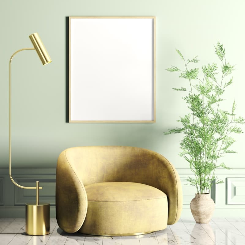 Velvet Accent Armchair