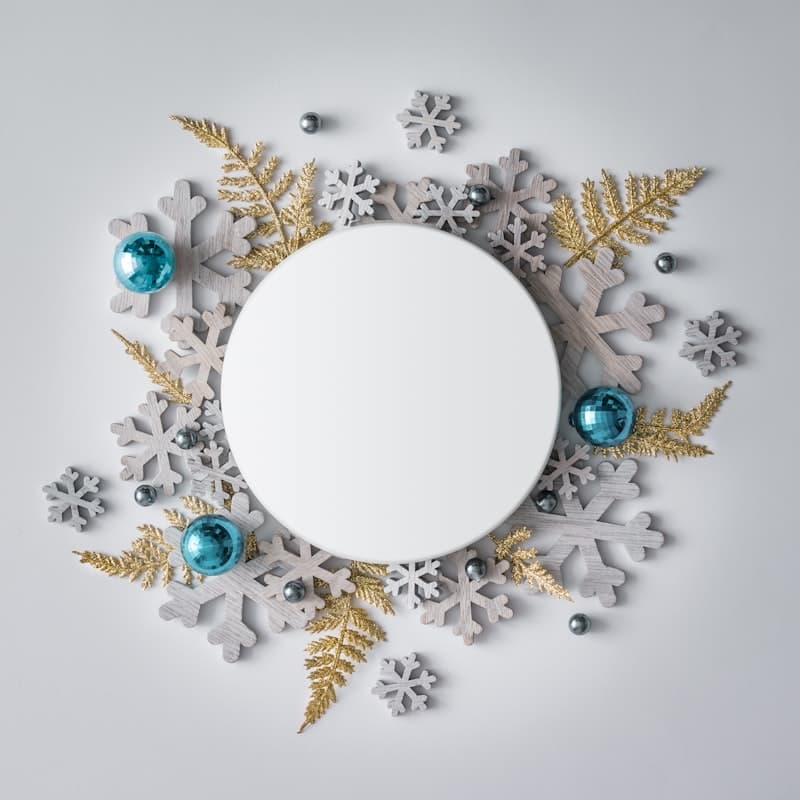 Round Decorative Wall Mirror (80 cm)